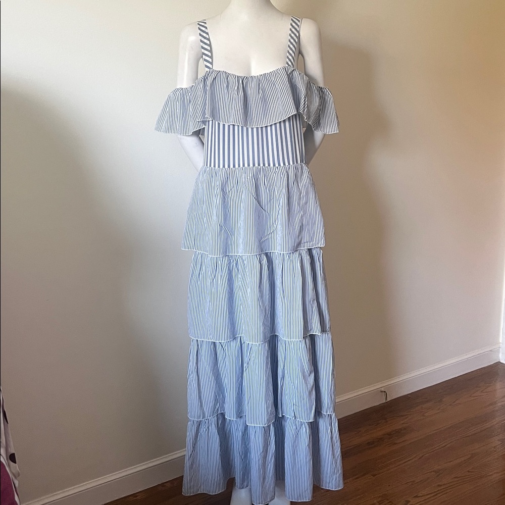 Victoria's Secret Dream Angels Wild at Heart Boho Tiered Ruffle MAXI DRESS L NWT - Picture 5 of 16
